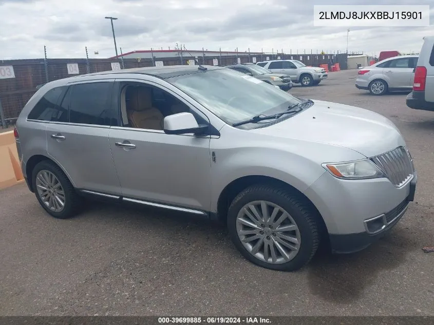 2011 Lincoln Mkx VIN: 2LMDJ8JKXBBJ15901 Lot: 39699885