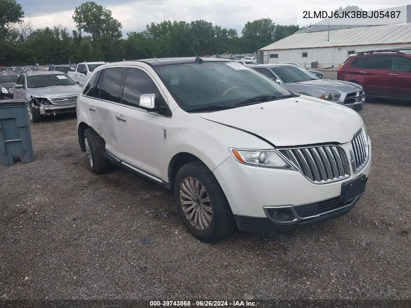 2LMDJ6JK3BBJ05487 2011 Lincoln Mkx