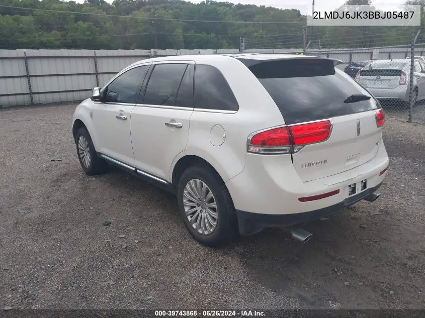 2LMDJ6JK3BBJ05487 2011 Lincoln Mkx