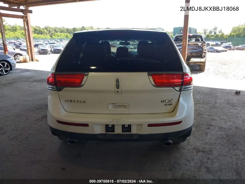 2LMDJ8JKXBBJ18068 2011 Lincoln Mkx