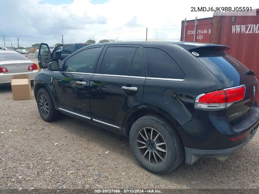 2LMDJ6JK9BBJ05591 2011 Lincoln Mkx