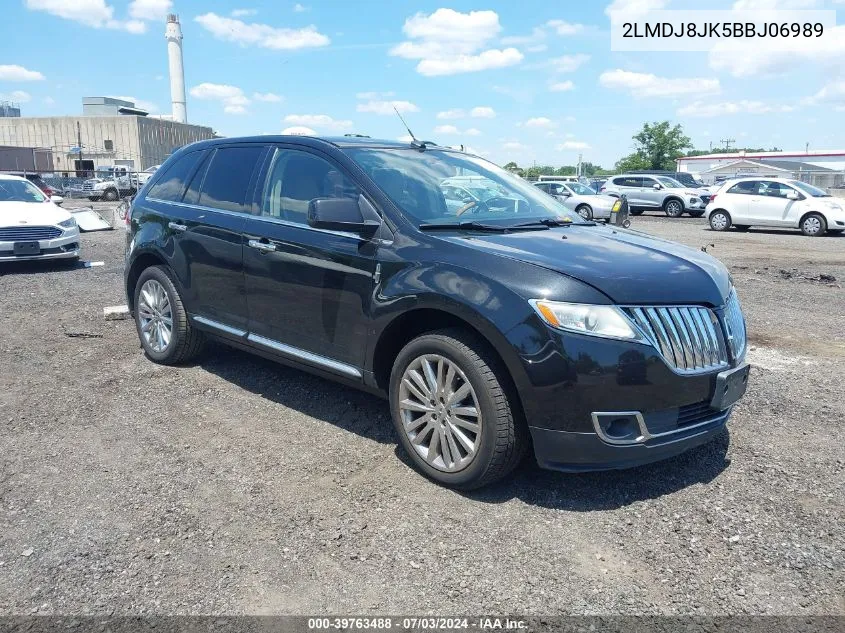 2011 Lincoln Mkx VIN: 2LMDJ8JK5BBJ06989 Lot: 39763488