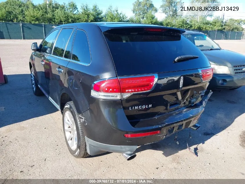 2011 Lincoln Mkx VIN: 2LMDJ8JK2BBJ13429 Lot: 39765732