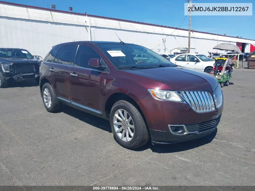 2LMDJ6JK2BBJ12267 2011 Lincoln Mkx