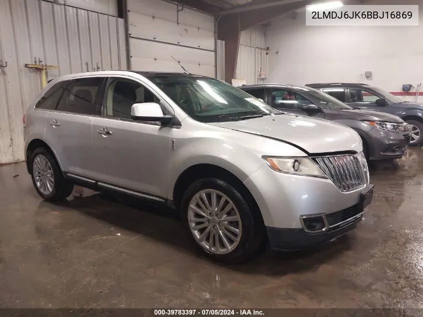 2LMDJ6JK6BBJ16869 2011 Lincoln Mkx