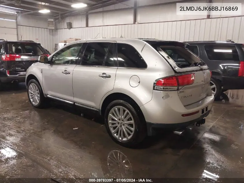 2LMDJ6JK6BBJ16869 2011 Lincoln Mkx