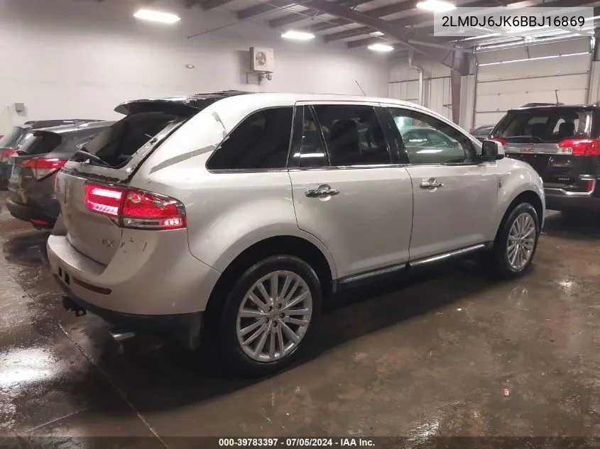 2LMDJ6JK6BBJ16869 2011 Lincoln Mkx