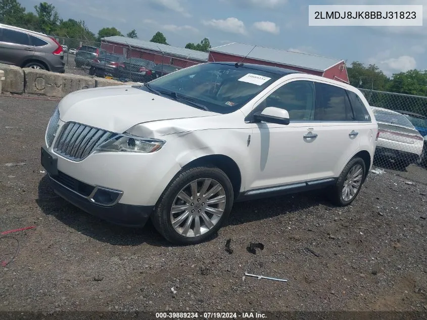 2LMDJ8JK8BBJ31823 2011 Lincoln Mkx