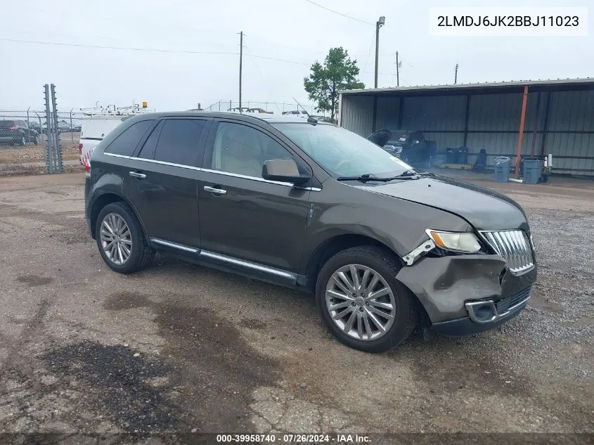 2011 Lincoln Mkx VIN: 2LMDJ6JK2BBJ11023 Lot: 39958740