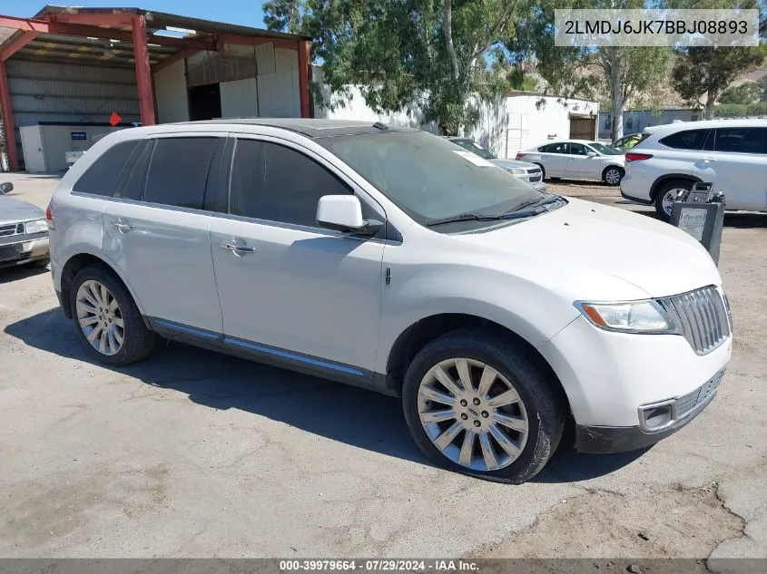 2011 Lincoln Mkx VIN: 2LMDJ6JK7BBJ08893 Lot: 39979664