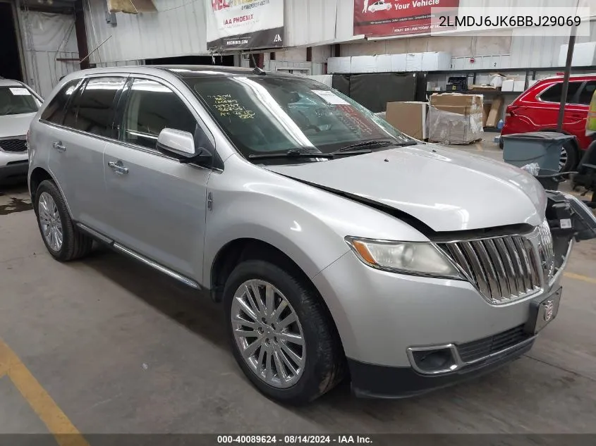 2LMDJ6JK6BBJ29069 2011 Lincoln Mkx