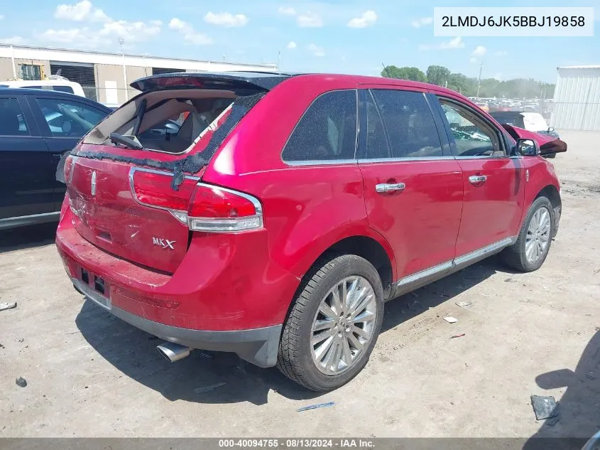 2LMDJ6JK5BBJ19858 2011 Lincoln Mkx