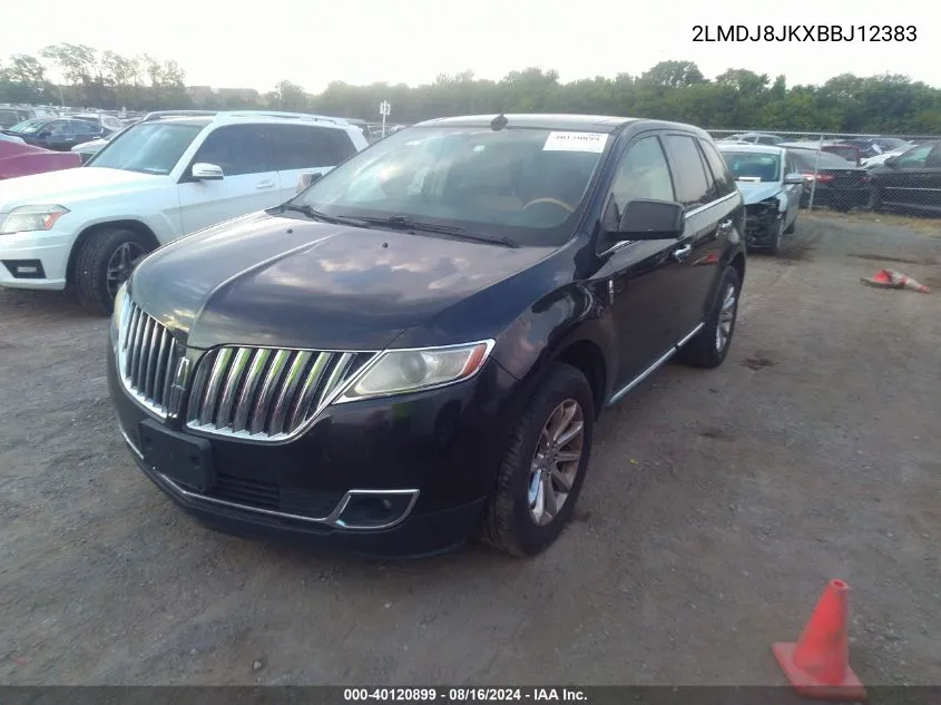 2011 Lincoln Mkx VIN: 2LMDJ8JKXBBJ12383 Lot: 40120899