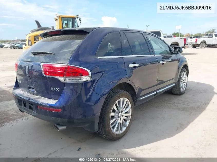 2LMDJ6JK6BBJ09016 2011 Lincoln Mkx