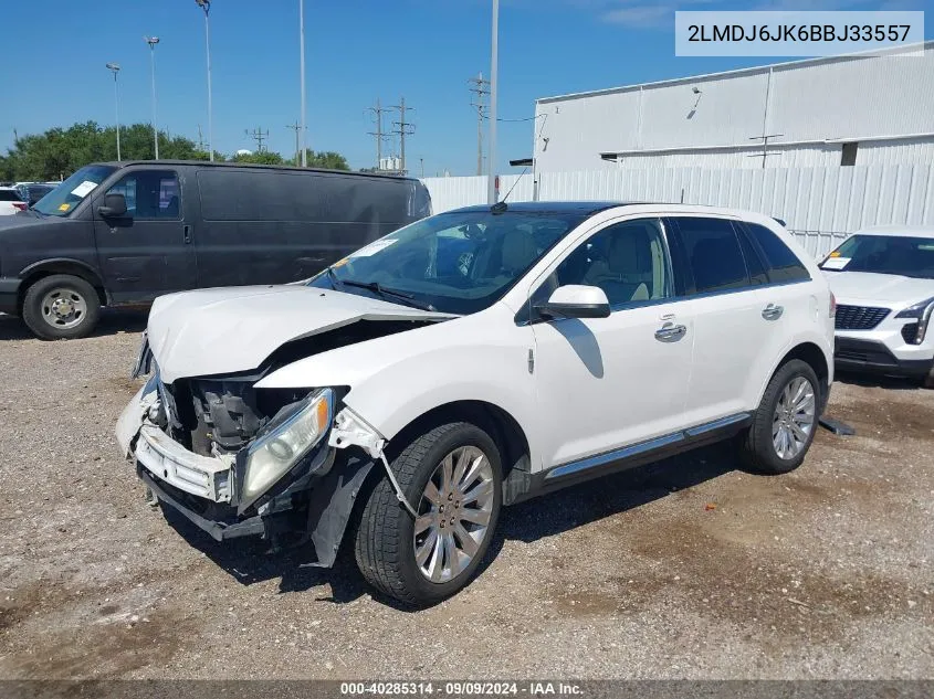 2LMDJ6JK6BBJ33557 2011 Lincoln Mkx