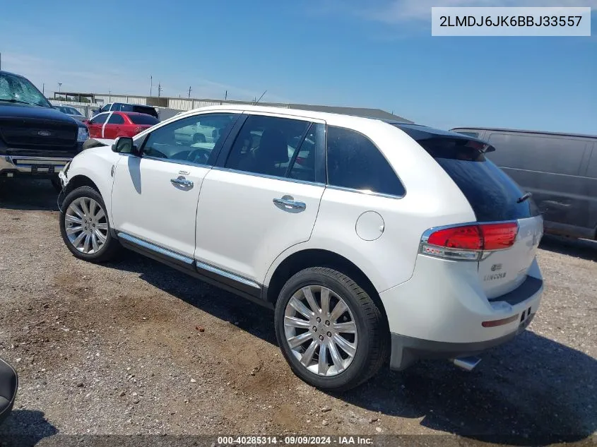 2LMDJ6JK6BBJ33557 2011 Lincoln Mkx