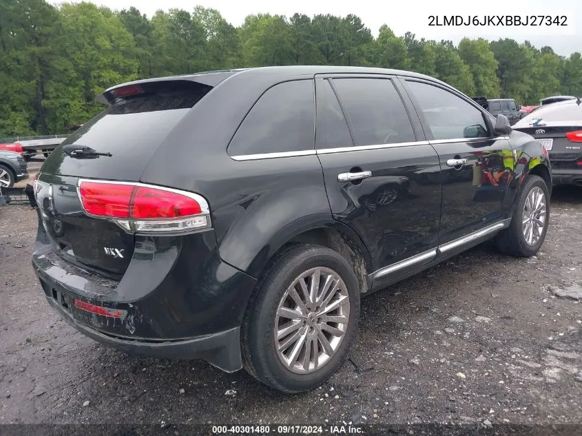 2LMDJ6JKXBBJ27342 2011 Lincoln Mkx