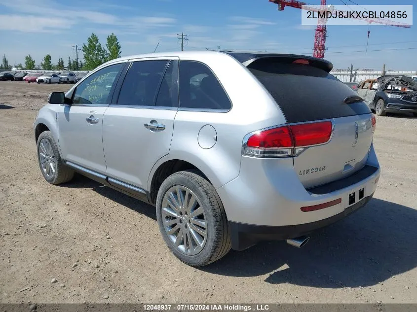 2012 Lincoln Mkx VIN: 2LMDJ8JKXCBL04856 Lot: 12048937