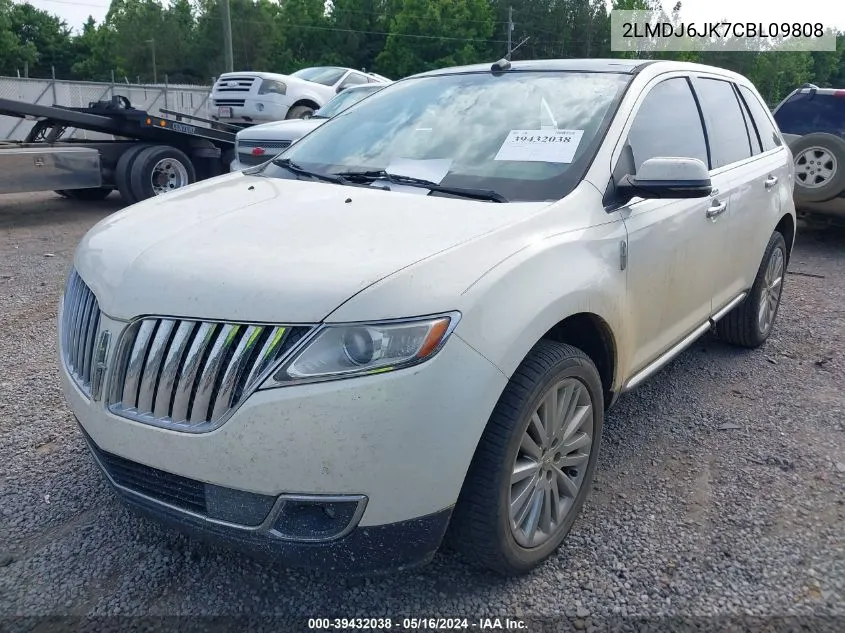 2012 Lincoln Mkx VIN: 2LMDJ6JK7CBL09808 Lot: 39432038