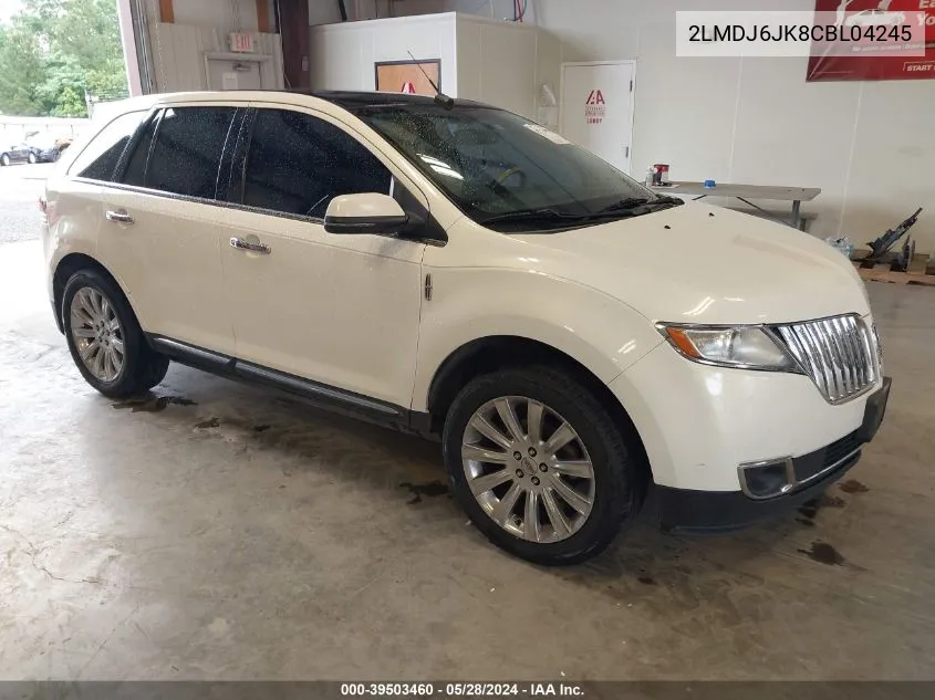 2012 Lincoln Mkx VIN: 2LMDJ6JK8CBL04245 Lot: 39503460