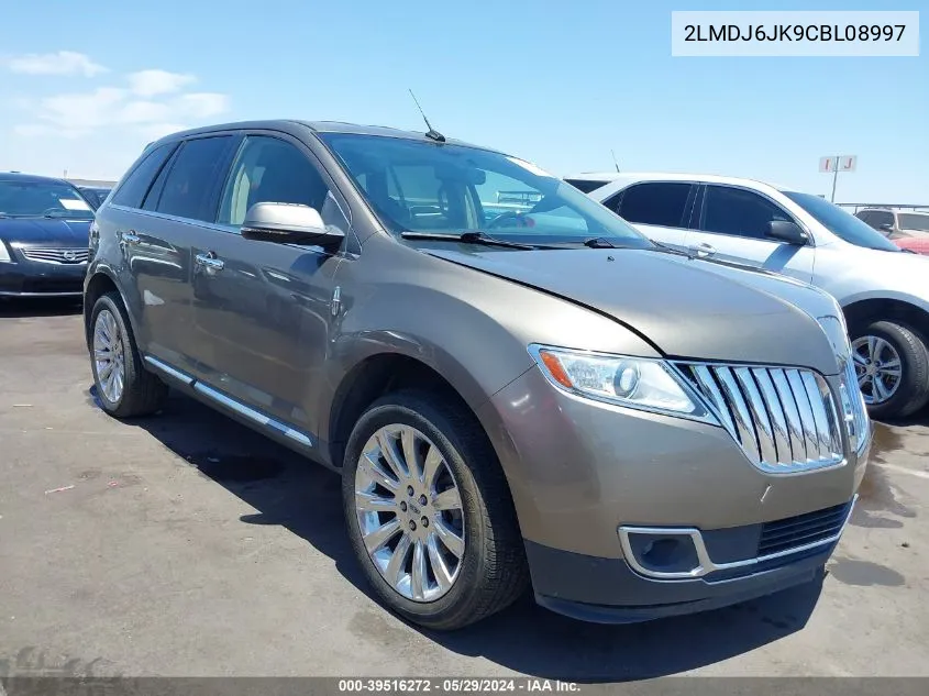 2012 Lincoln Mkx VIN: 2LMDJ6JK9CBL08997 Lot: 39516272