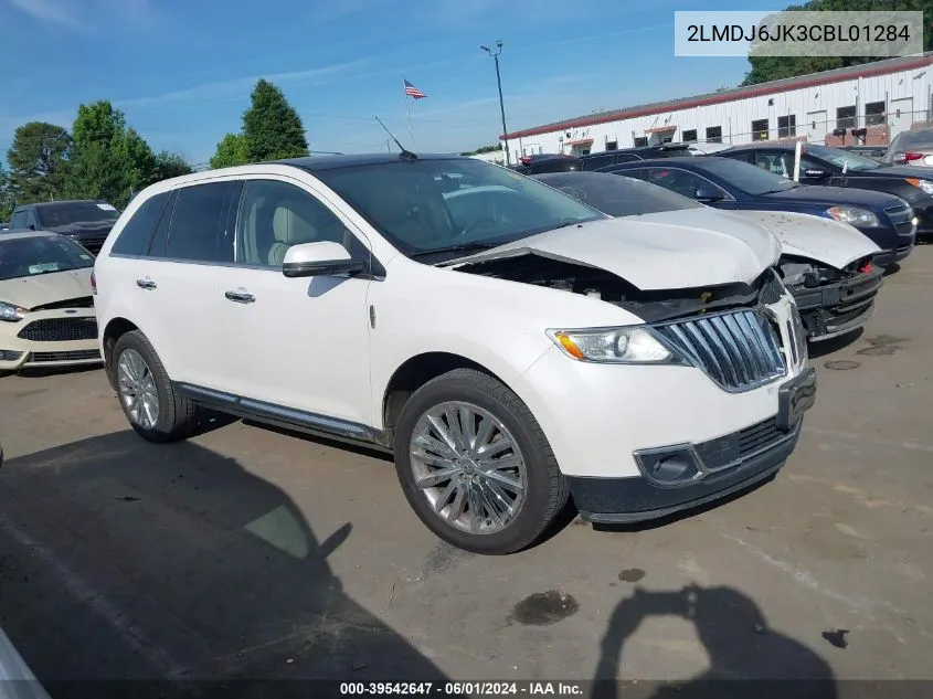 2012 Lincoln Mkx VIN: 2LMDJ6JK3CBL01284 Lot: 39542647