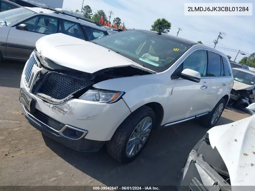 2012 Lincoln Mkx VIN: 2LMDJ6JK3CBL01284 Lot: 39542647