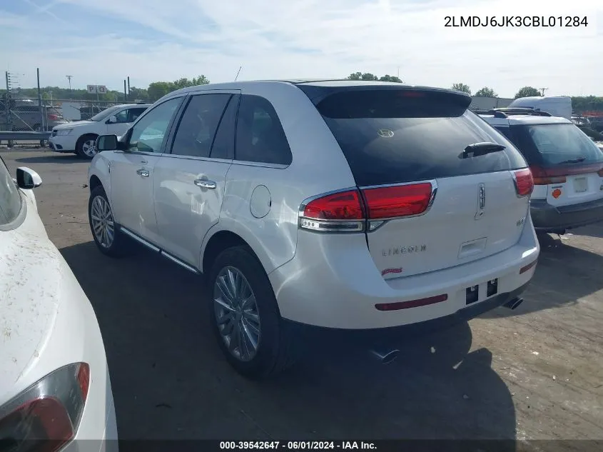 2012 Lincoln Mkx VIN: 2LMDJ6JK3CBL01284 Lot: 39542647