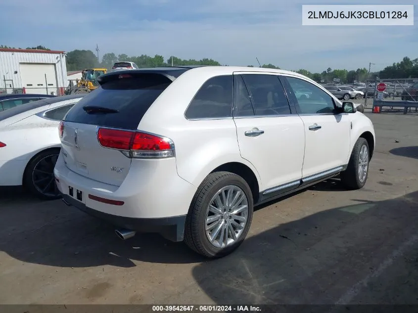 2012 Lincoln Mkx VIN: 2LMDJ6JK3CBL01284 Lot: 39542647