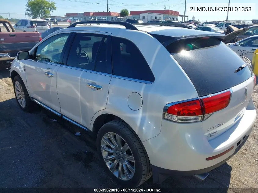 2LMDJ6JK7CBL01353 2012 Lincoln Mkx