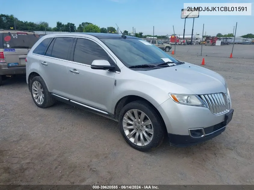 2012 Lincoln Mkx VIN: 2LMDJ6JK1CBL01591 Lot: 39620585