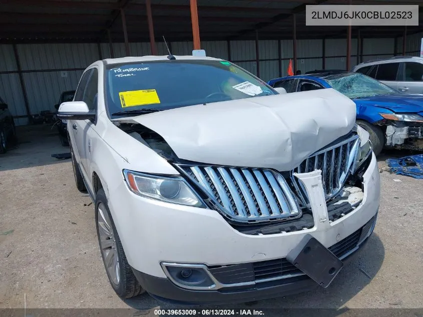 2LMDJ6JK0CBL02523 2012 Lincoln Mkx