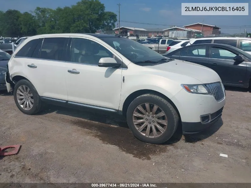 2012 Lincoln Mkx VIN: 2LMDJ6JK9CBL16405 Lot: 39677434