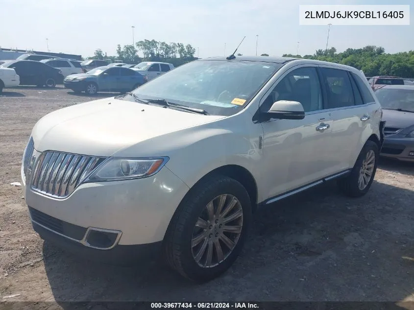 2012 Lincoln Mkx VIN: 2LMDJ6JK9CBL16405 Lot: 39677434