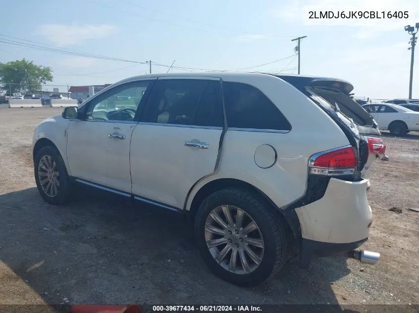 2012 Lincoln Mkx VIN: 2LMDJ6JK9CBL16405 Lot: 39677434