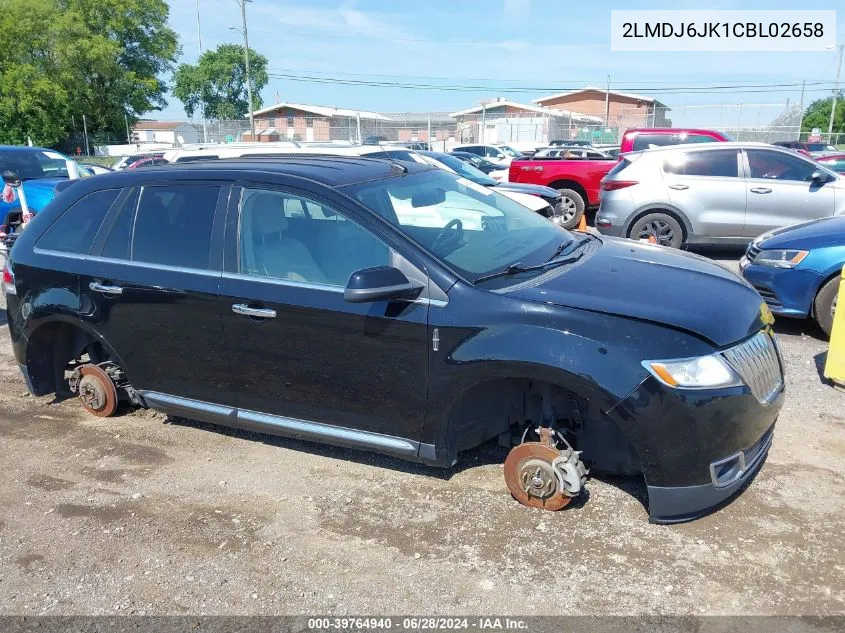 2LMDJ6JK1CBL02658 2012 Lincoln Mkx