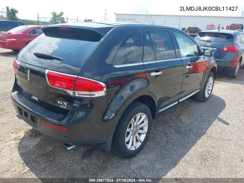 2LMDJ8JK0CBL11427 2012 Lincoln Mkx