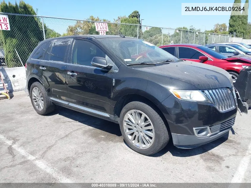 2LMDJ6JK4CBL09264 2012 Lincoln Mkx