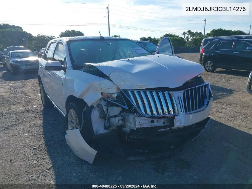 2LMDJ6JK3CBL14276 2012 Lincoln Mkx