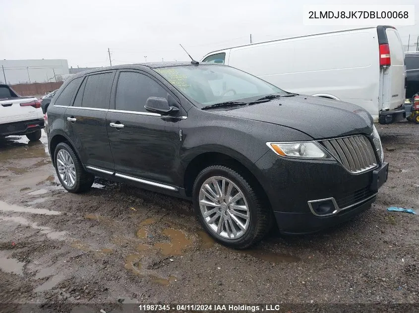 2013 Lincoln Mkx VIN: 2LMDJ8JK7DBL00068 Lot: 11987345