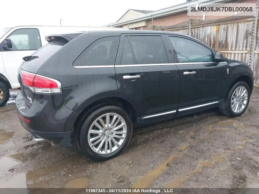 2013 Lincoln Mkx VIN: 2LMDJ8JK7DBL00068 Lot: 11987345