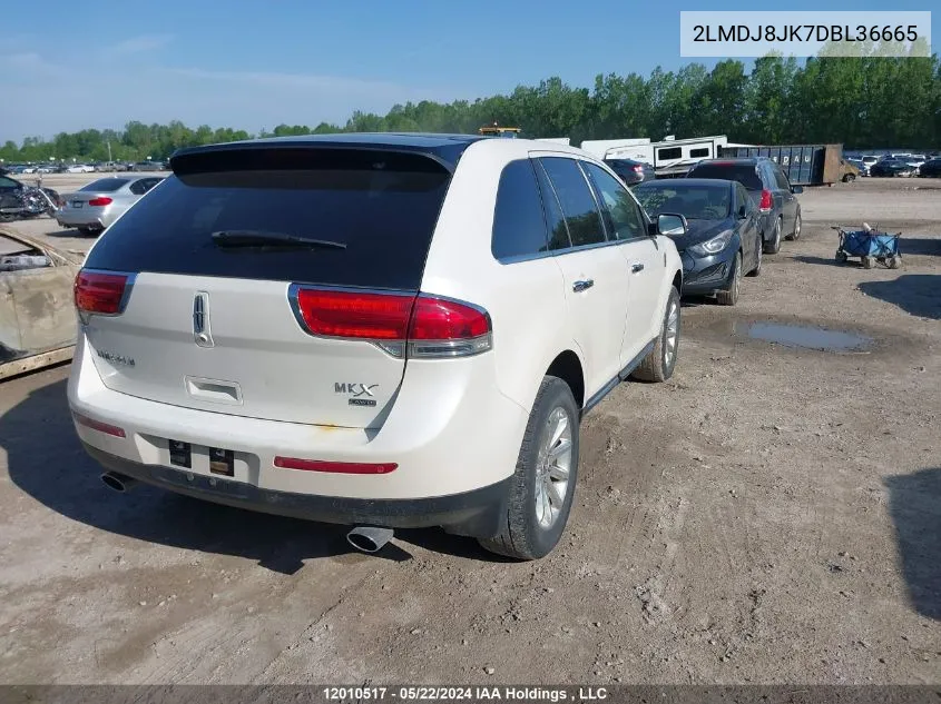 2013 Lincoln Mkx VIN: 2LMDJ8JK7DBL36665 Lot: 12010517