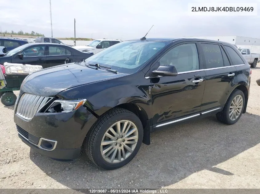 2013 Lincoln Mkx VIN: 2LMDJ8JK4DBL09469 Lot: 12019087