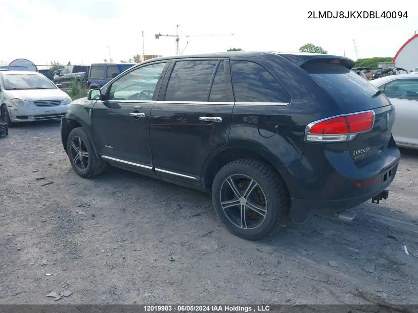 2LMDJ8JKXDBL40094 2013 Lincoln Mkx