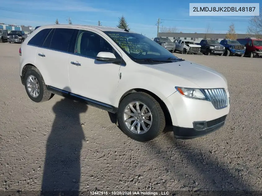 2LMDJ8JK2DBL48187 2013 Lincoln Mkx