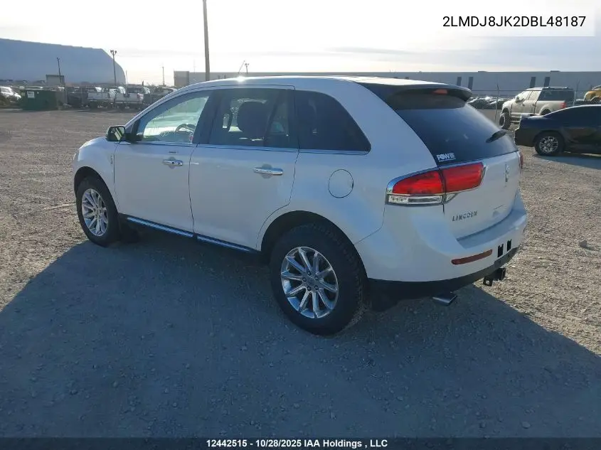 2LMDJ8JK2DBL48187 2013 Lincoln Mkx
