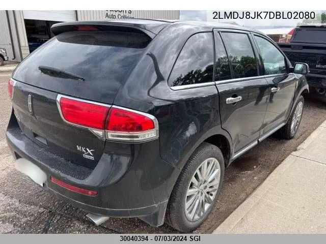 2013 Lincoln Mkx VIN: 2LMDJ8JK7DBL02080 Lot: 30040394