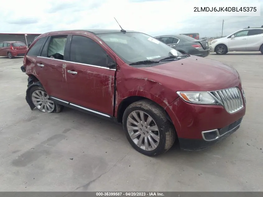 2LMDJ6JK4DBL45375 2013 Lincoln Mkx