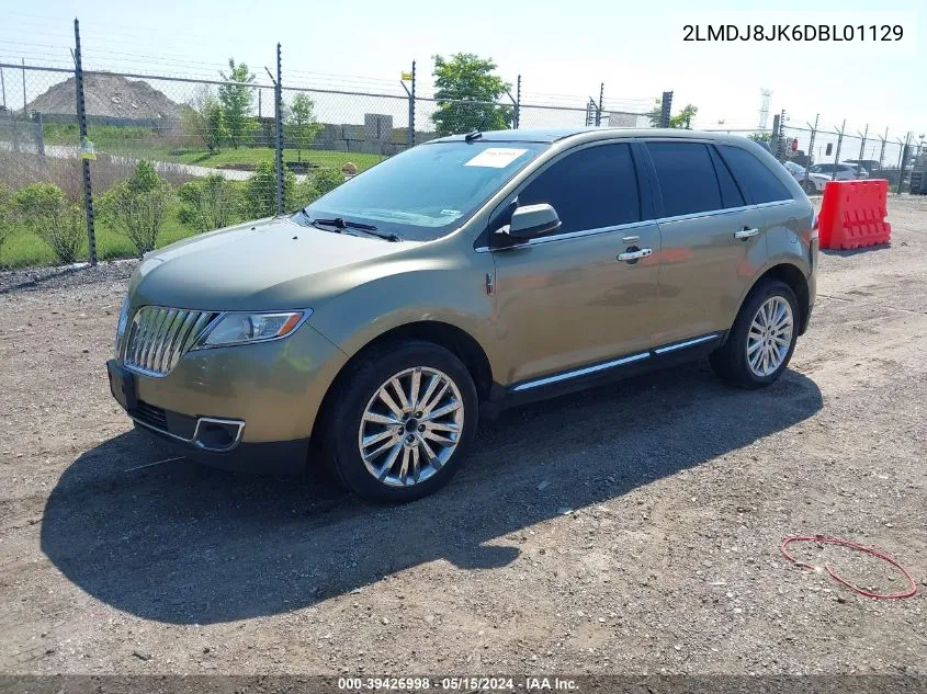 2013 Lincoln Mkx VIN: 2LMDJ8JK6DBL01129 Lot: 39426998