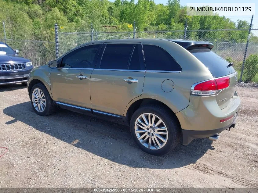 2013 Lincoln Mkx VIN: 2LMDJ8JK6DBL01129 Lot: 39426998